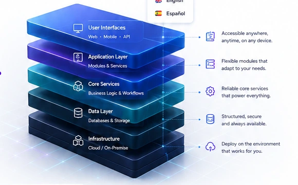 AdBe Core layered architecture